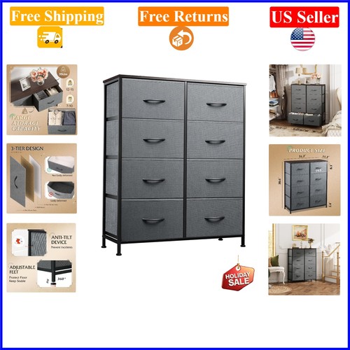 Dark gray drawer - gray, fabric