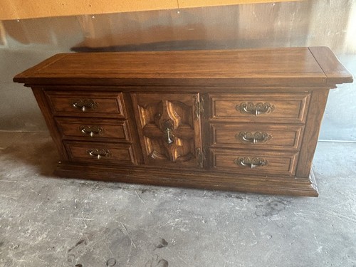 Solid wood vintage dresser - vintage,