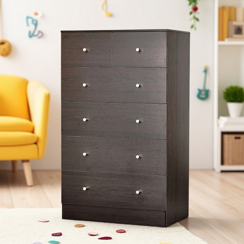 Drawer chest dresser - -, tall