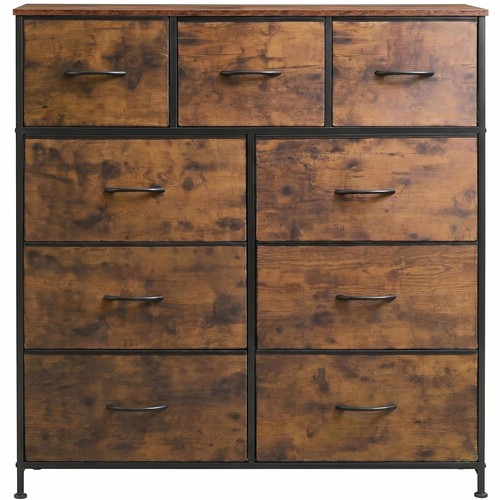 Rustic brown drawer tall - 9,